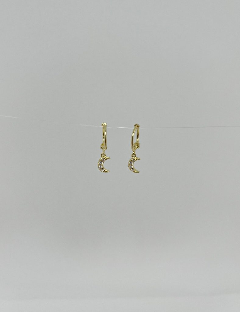Hilal Mini Hoop Earrings Silver Jewelry
