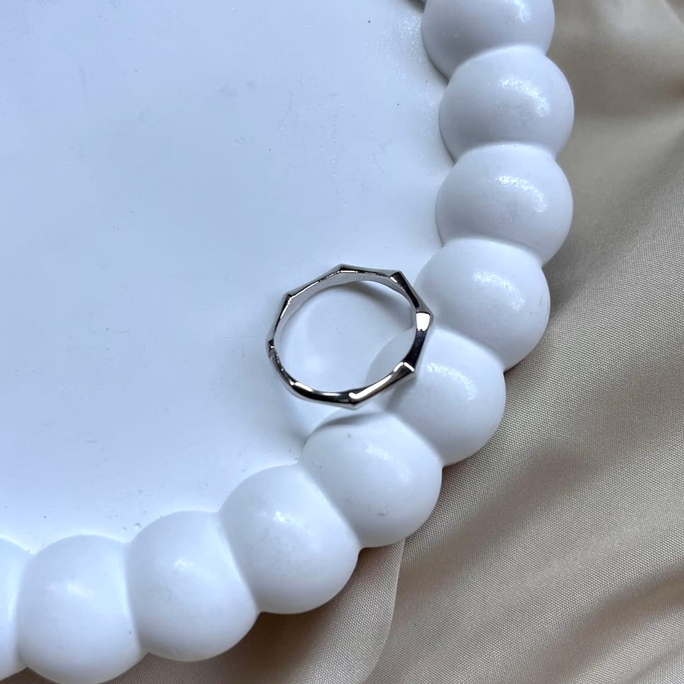 Köşeli Ring Silver Jewelry