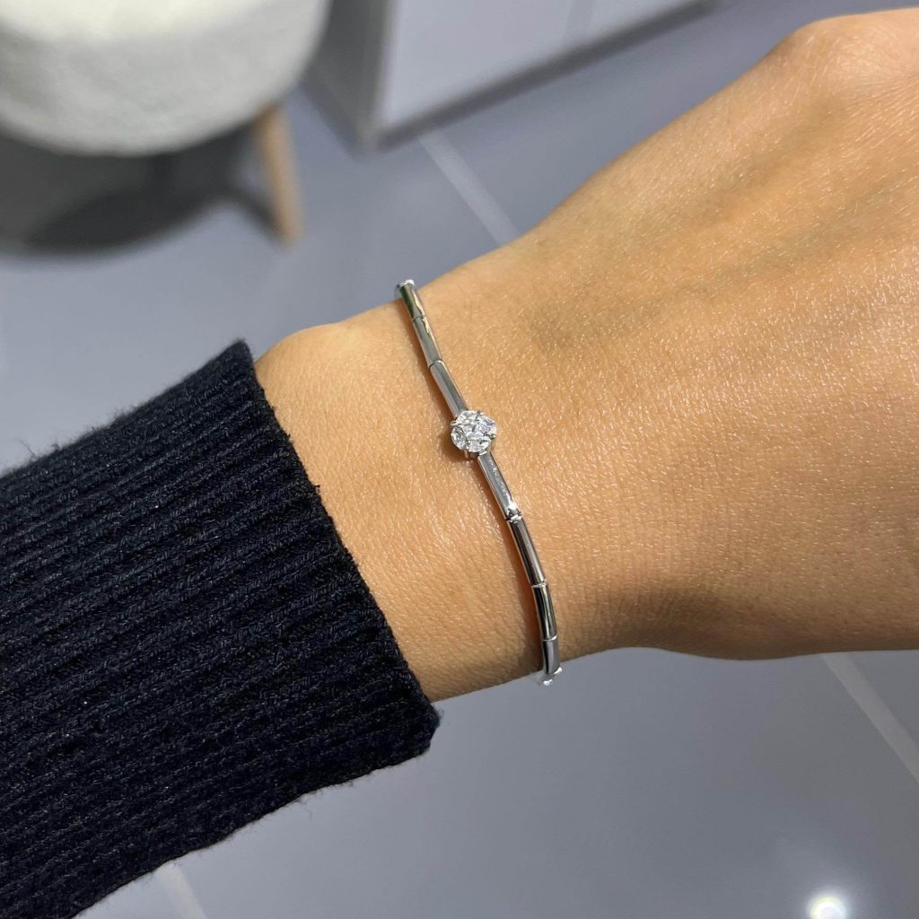 Single Stone-set Bracelet Silver Jewelry