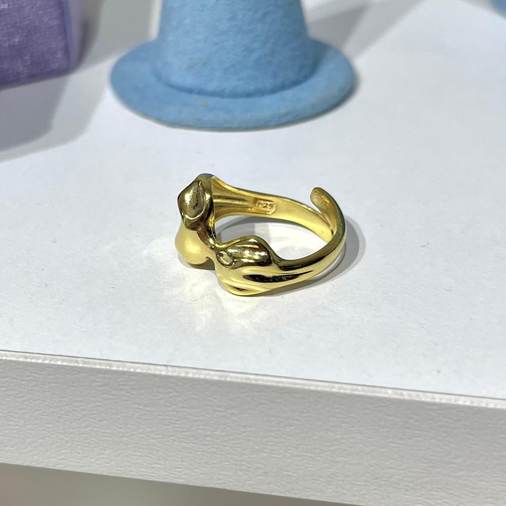 Asimetrik Ring Silver Jewelry