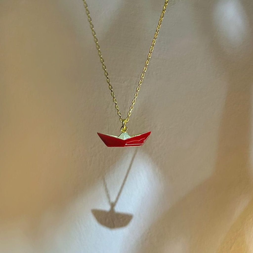 Kağıttan Kayık Necklace Silver Jewelry