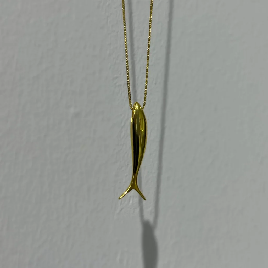 Siluet Fish Necklace Silver Jewelry