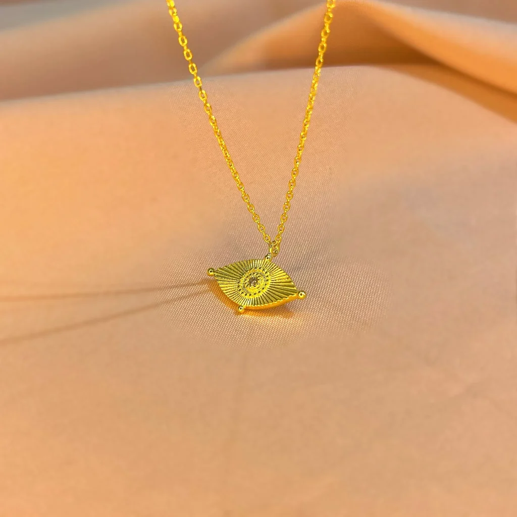 Eye Sembol Necklace Gold Silver Jewelry