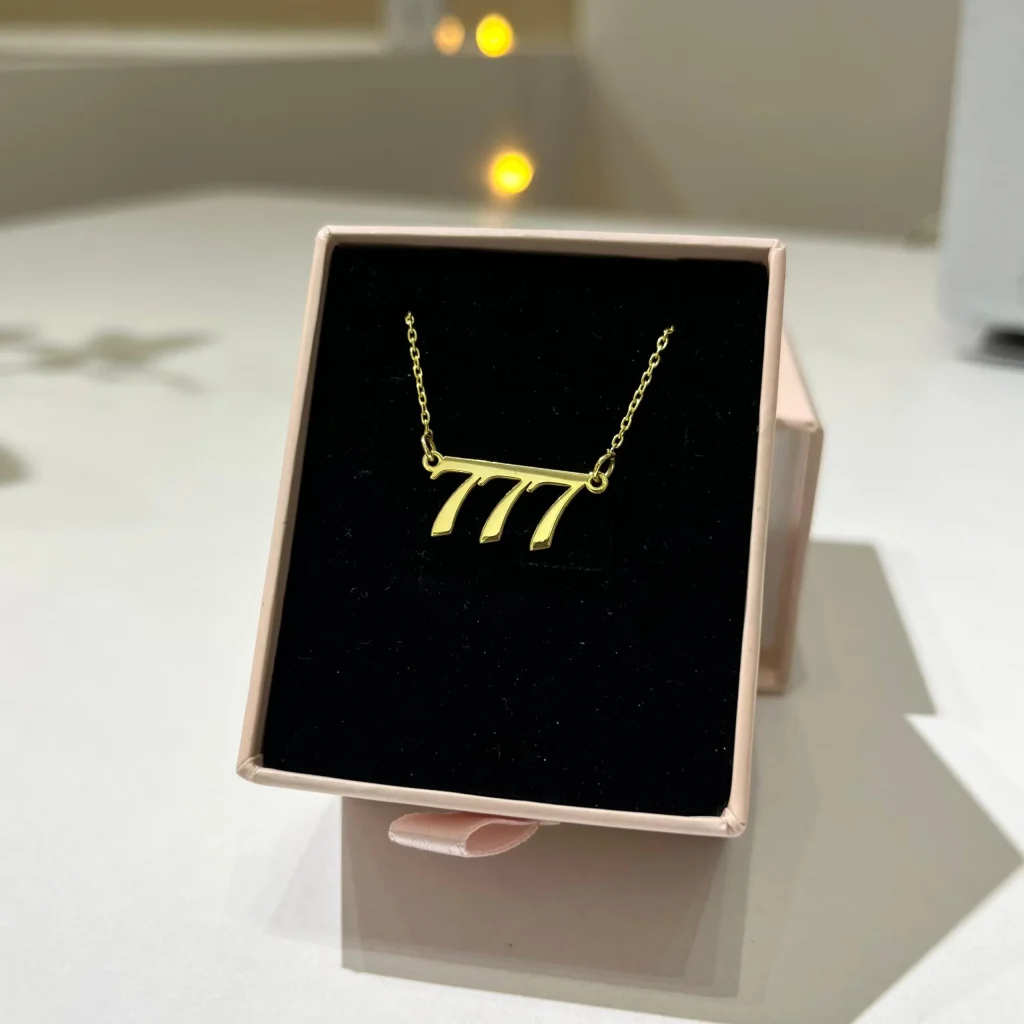 777 Luck Necklace Silver Jewelry