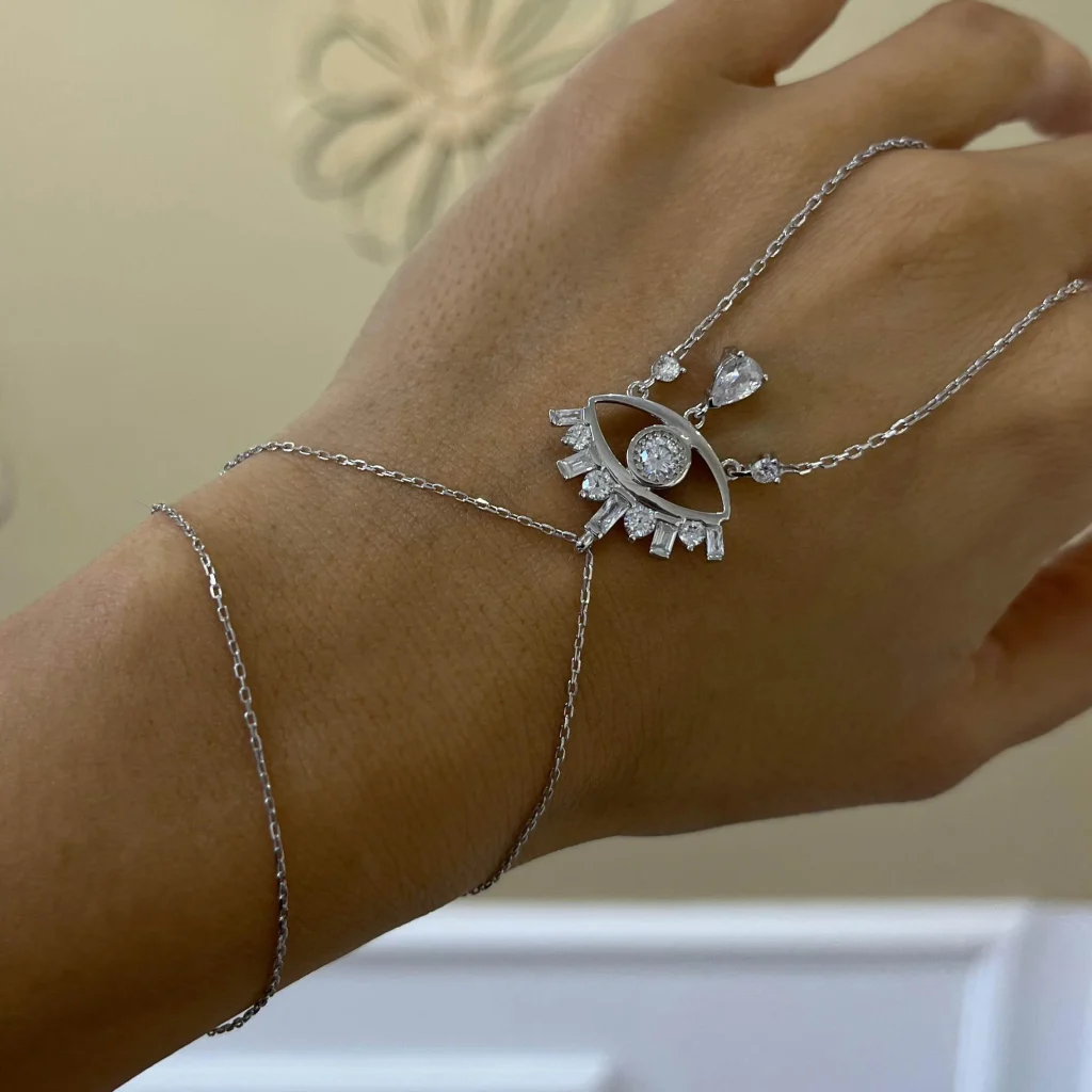Single Large Eye Şahmeran Silver Jewelry