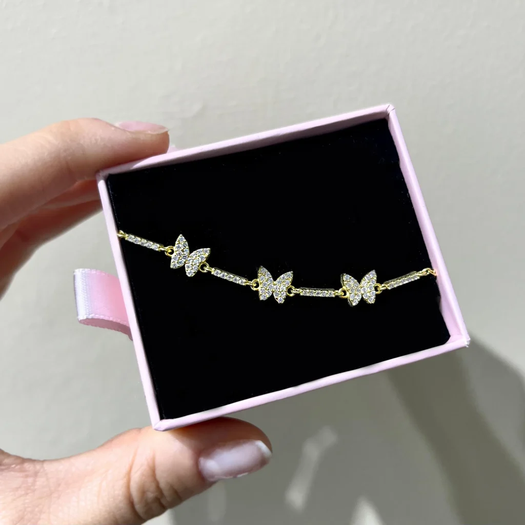Butterfly Bracelet Silver Jewelry