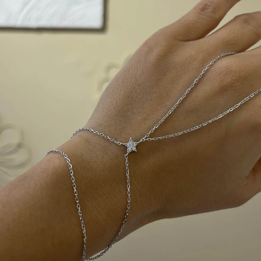 Single Star Şahmeran Silver Jewelry