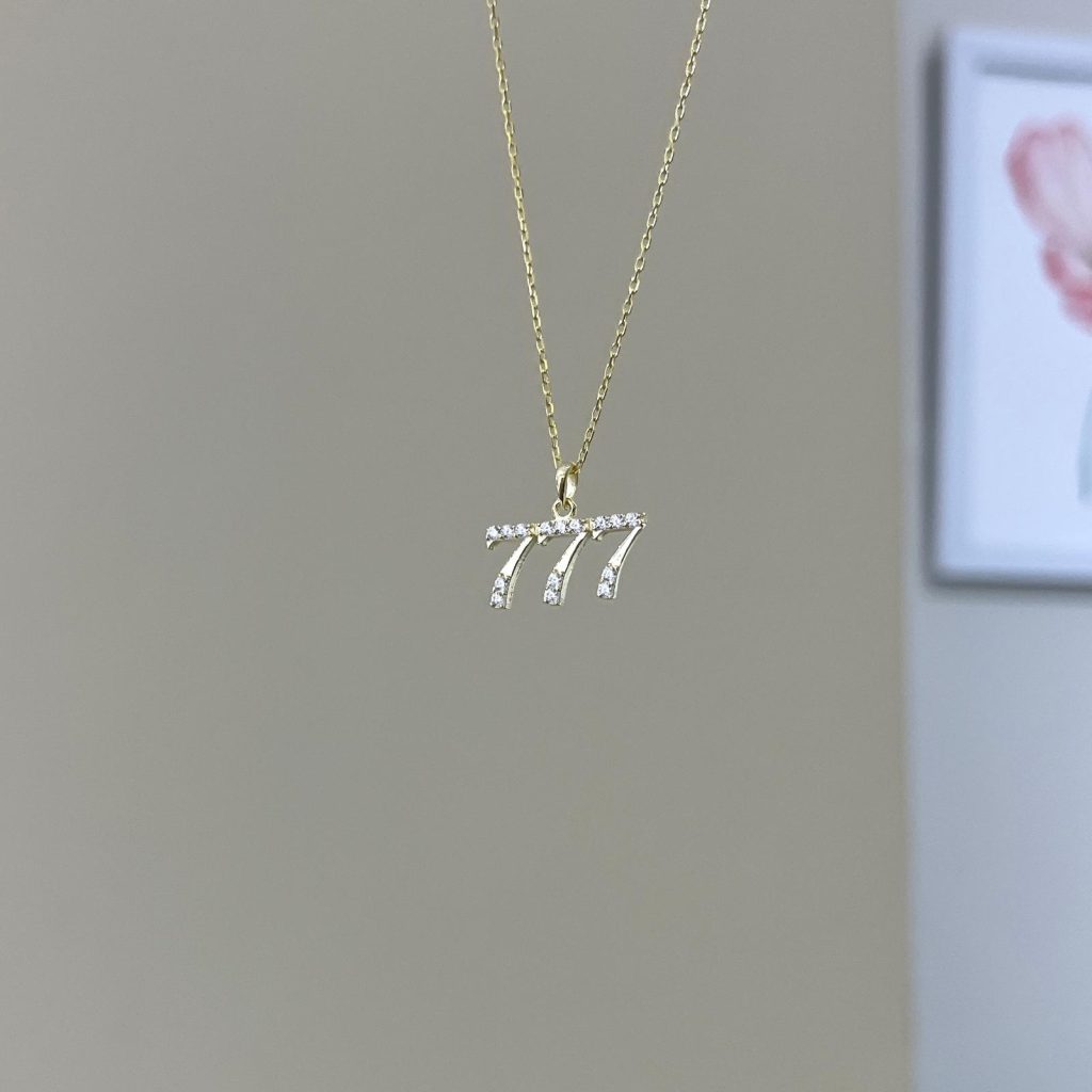 777 Necklace Silver Jewelry