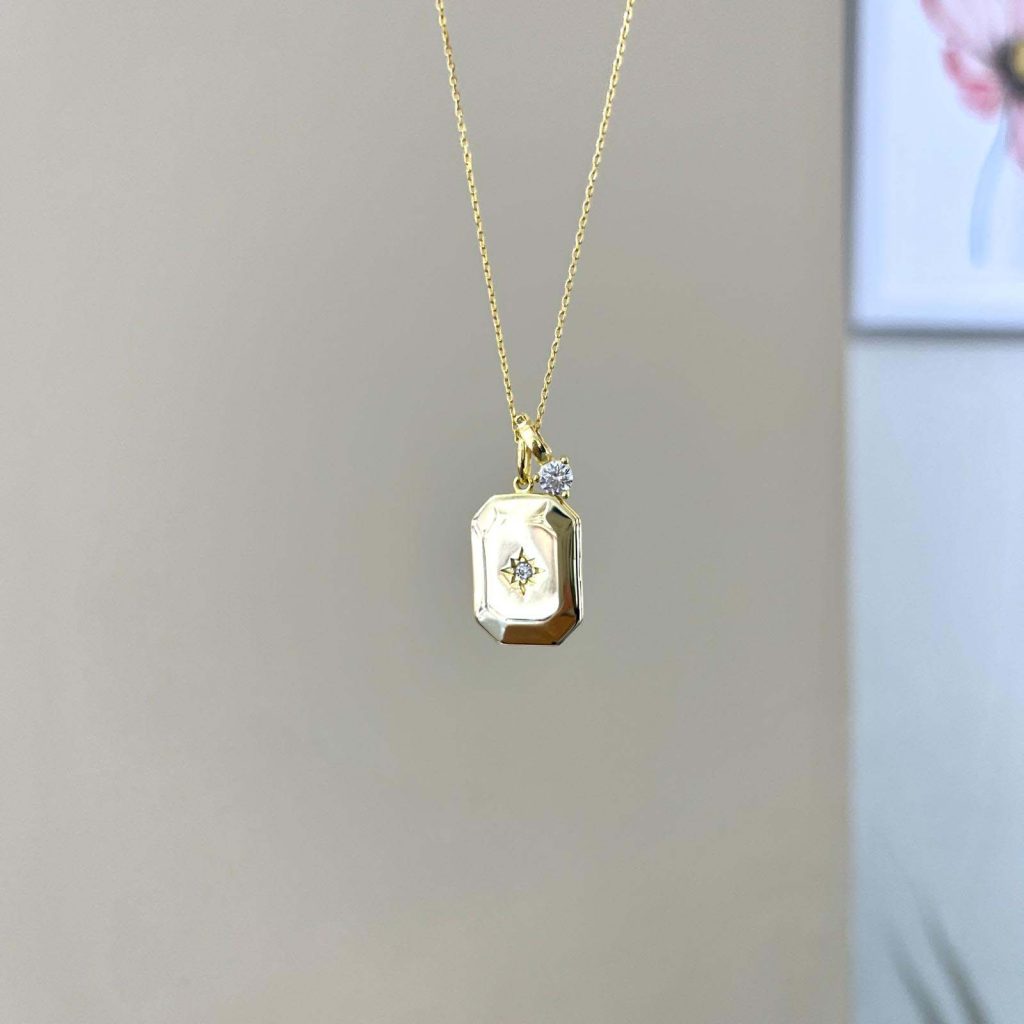 Hinged Necklace Polar Star Silver Jewelry