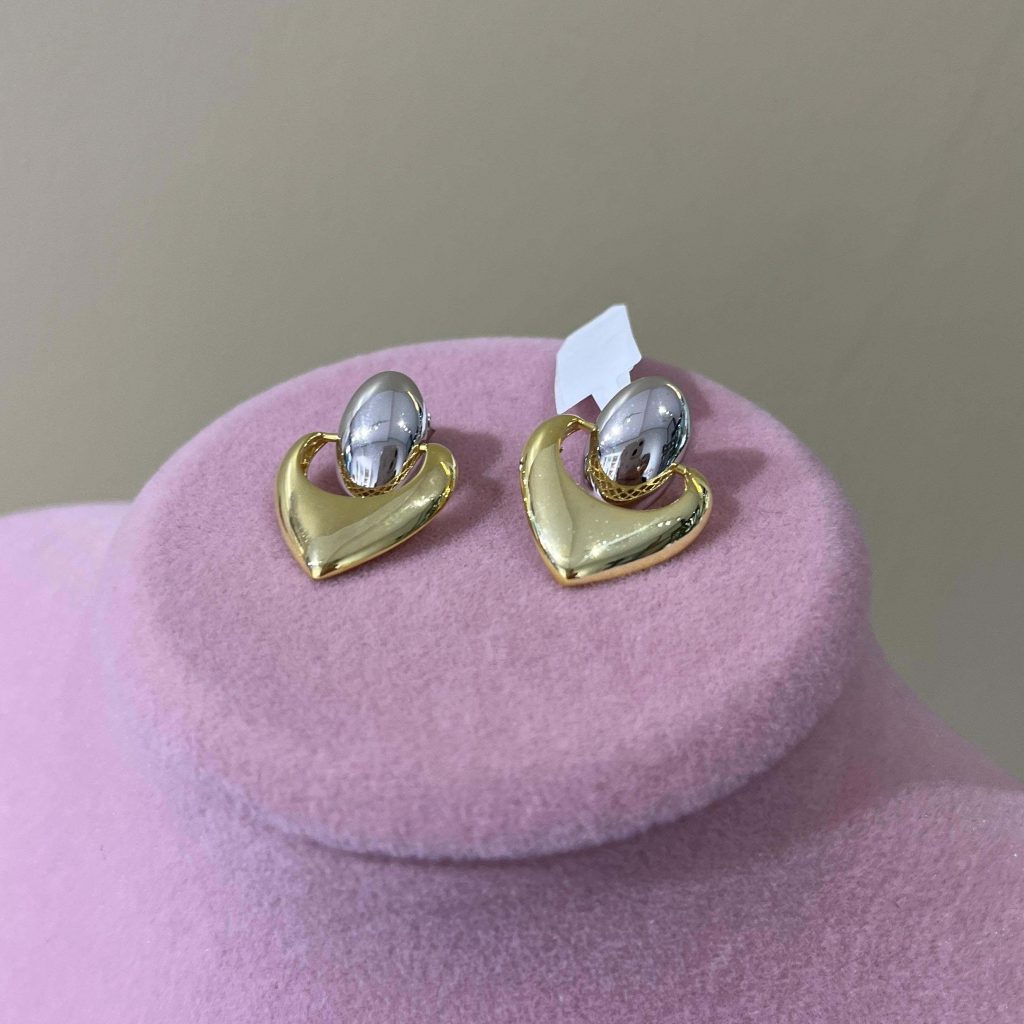 Double Form Earrings Silver Jewelry