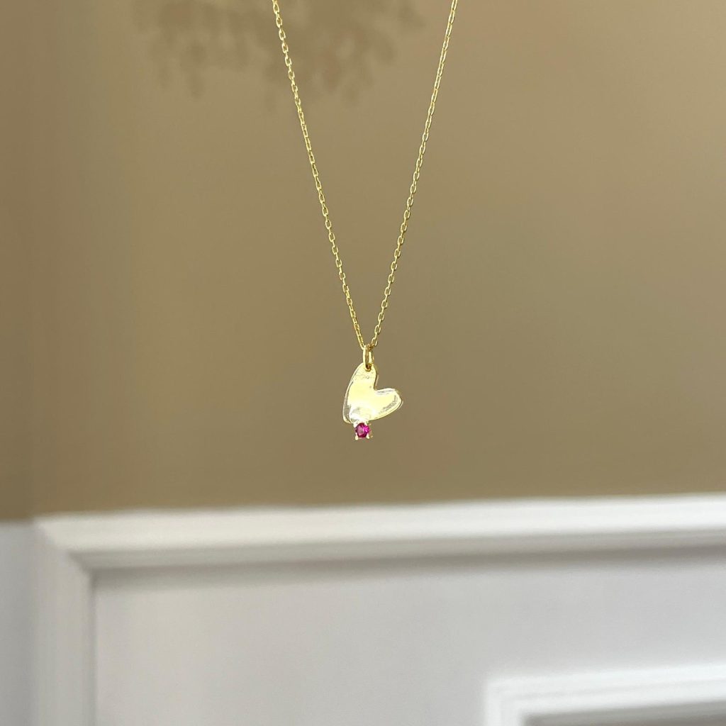 Mihre Necklace Heart Silver Jewelry