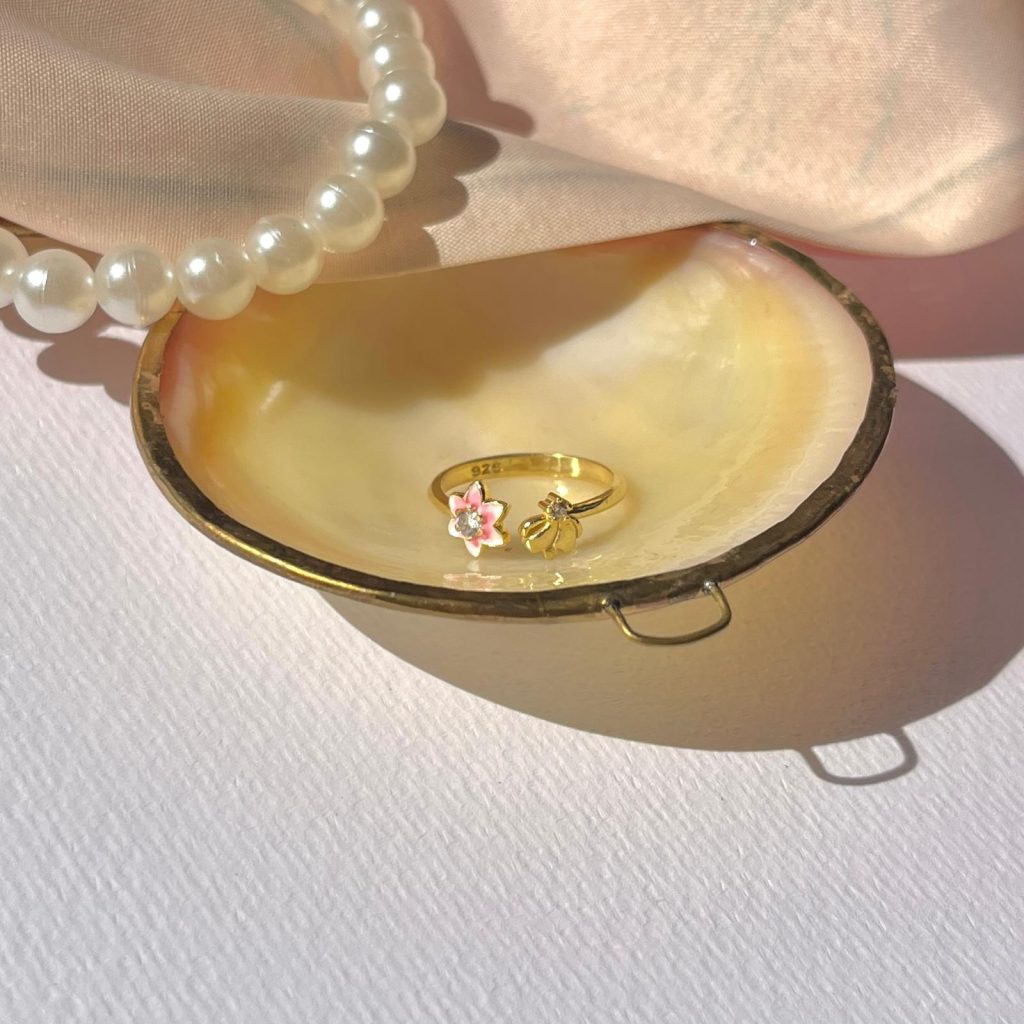 Sea Shell Ring Silver Jewelry