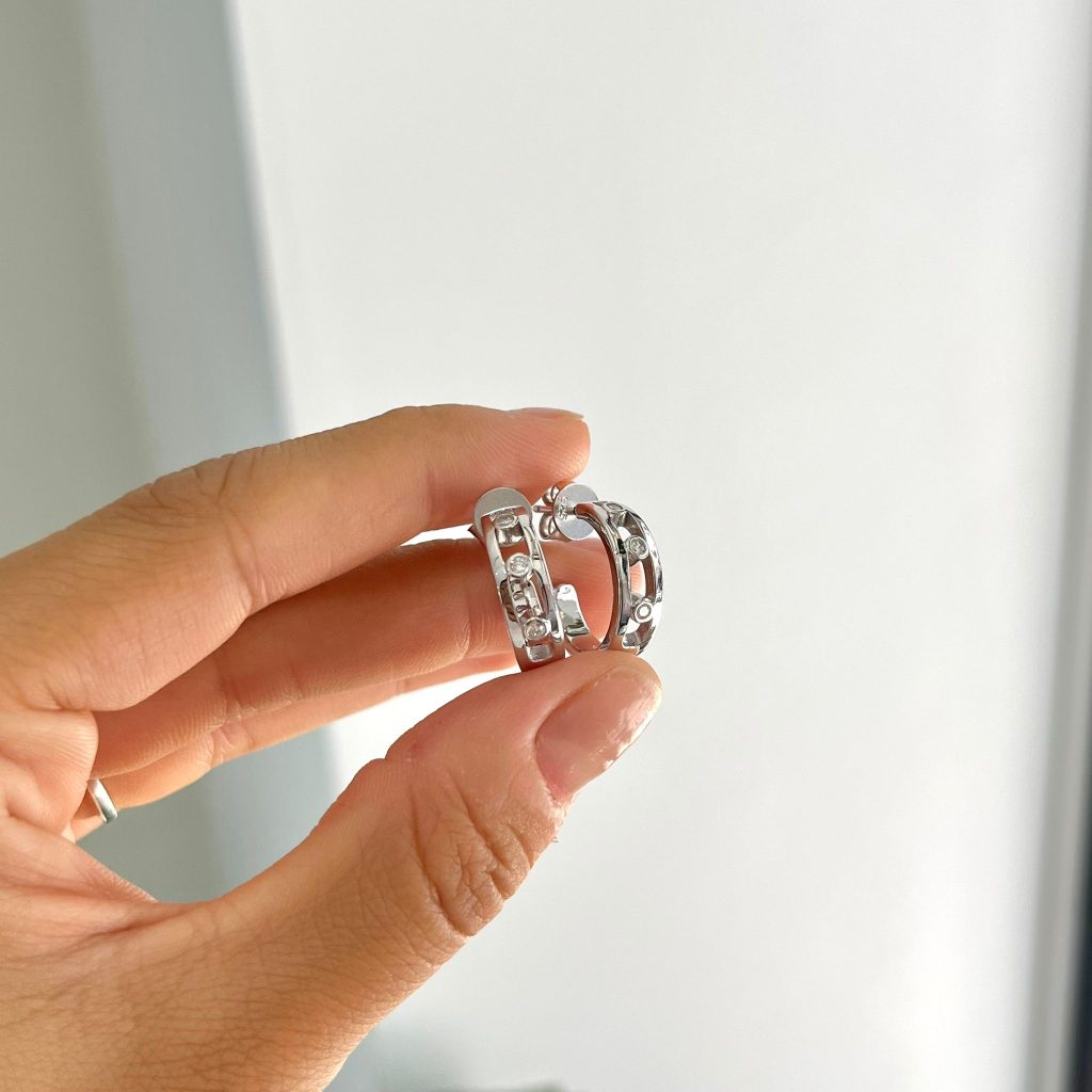 Half Hoop Earrings Silver Jewelry