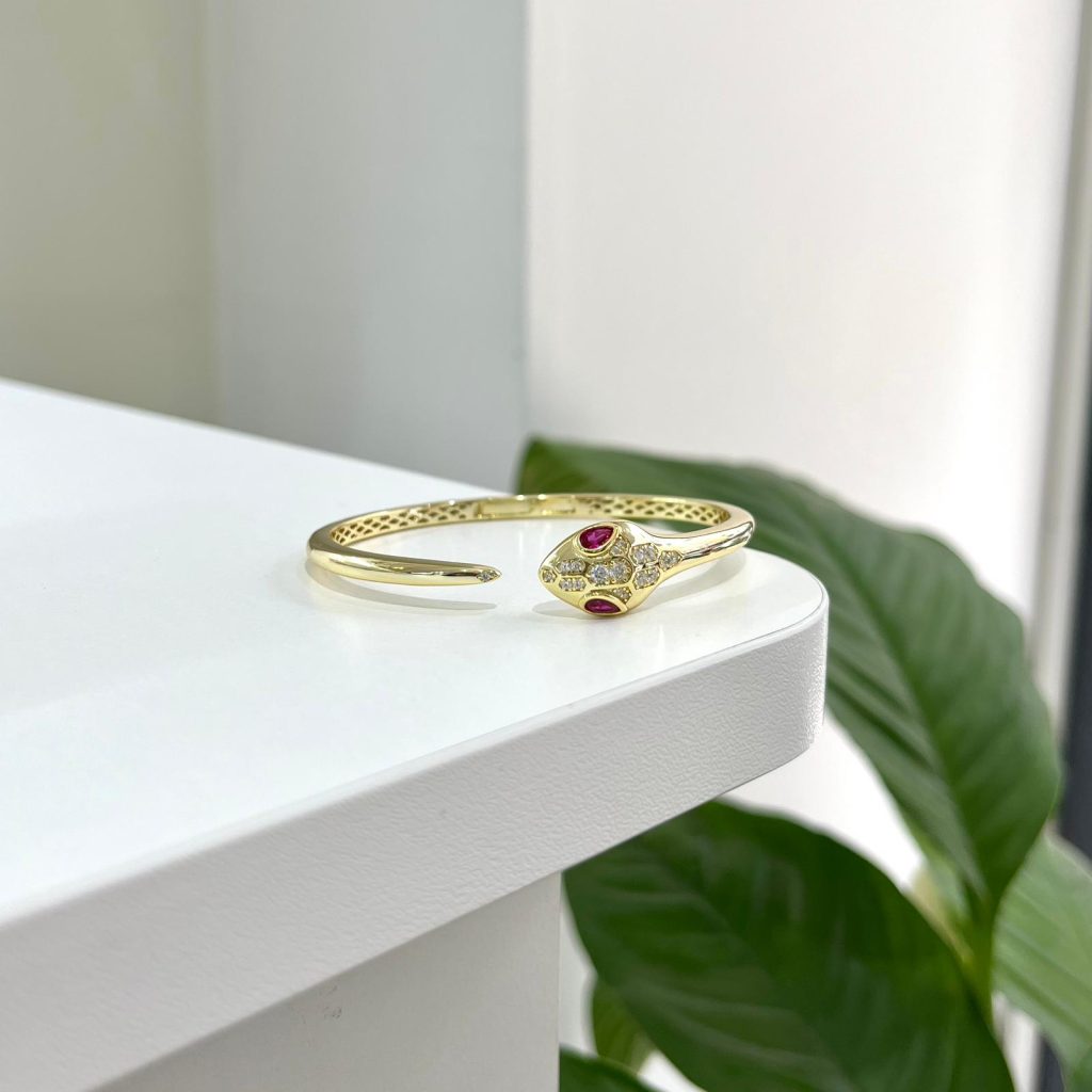 Snake Cuff Gold Silver Jewelry